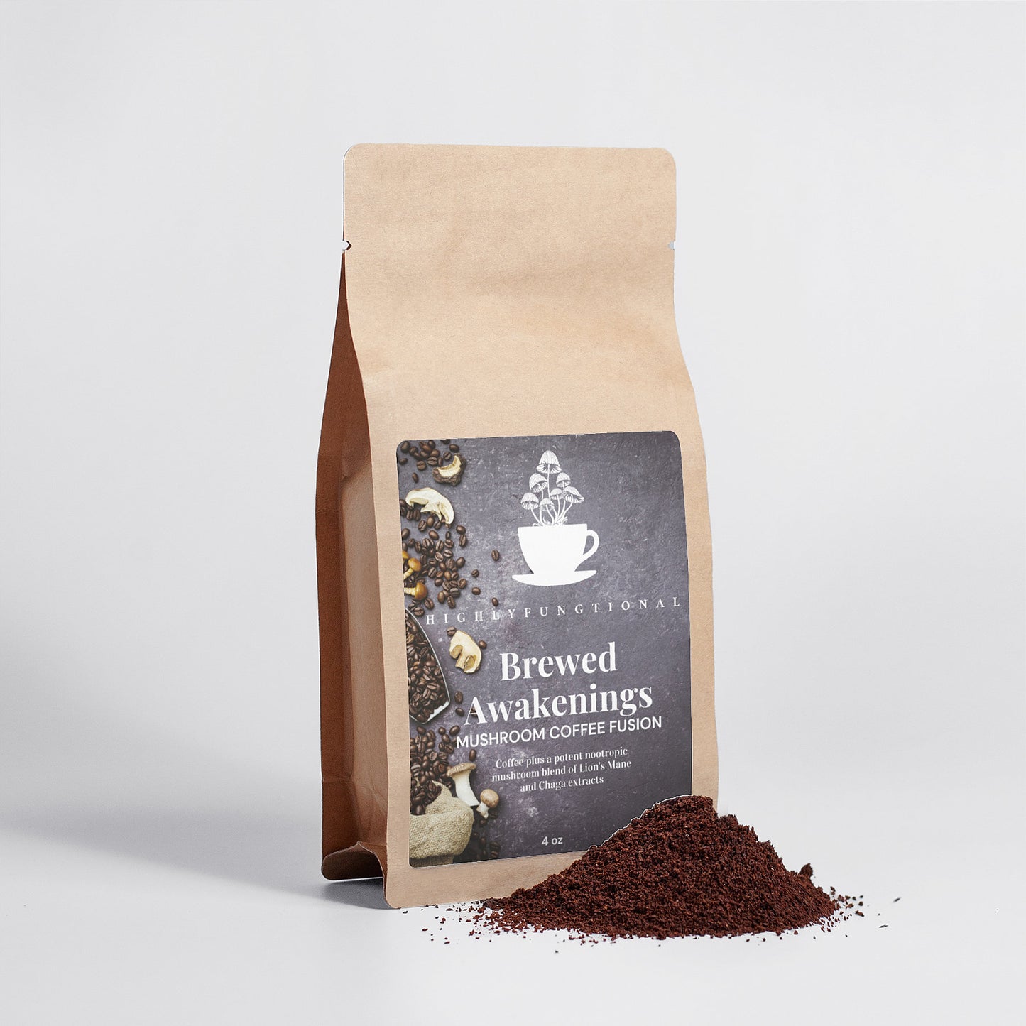 Brewed Awakenings-Mushroom Coffee Fusion 4oz