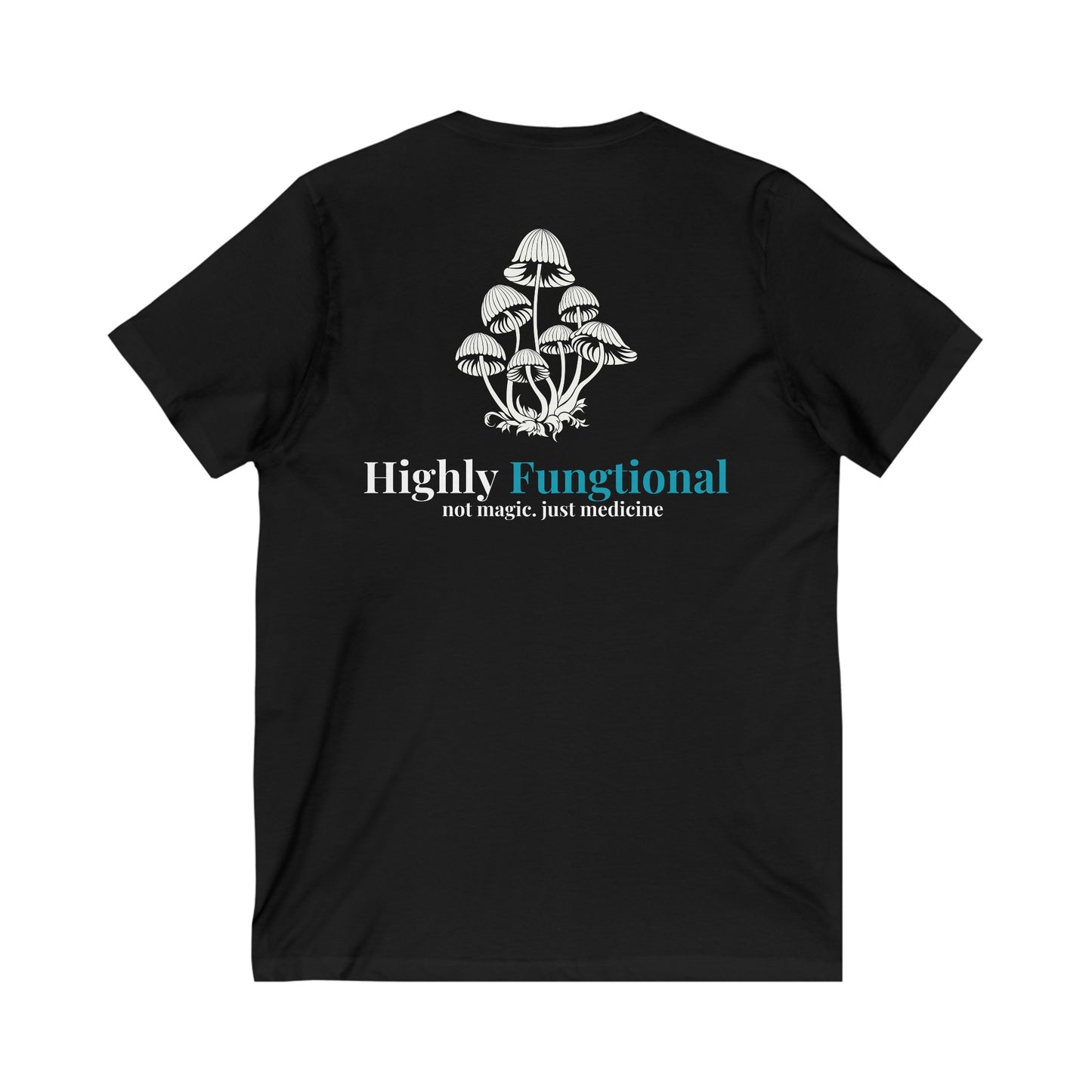 Highly Fungtioning Adult-Unisex Short Sleeve V-Neck Tee
