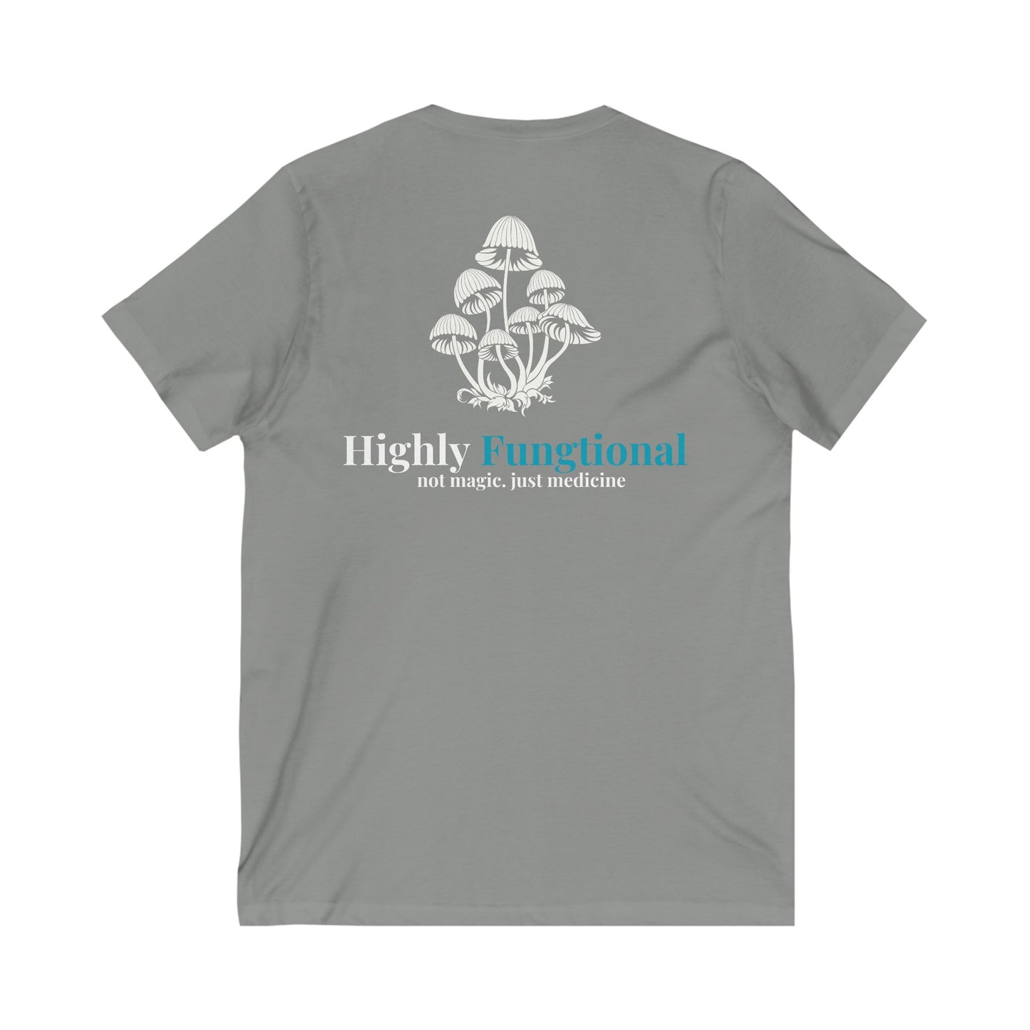 Highly Fungtioning Adult-Unisex Short Sleeve V-Neck Tee