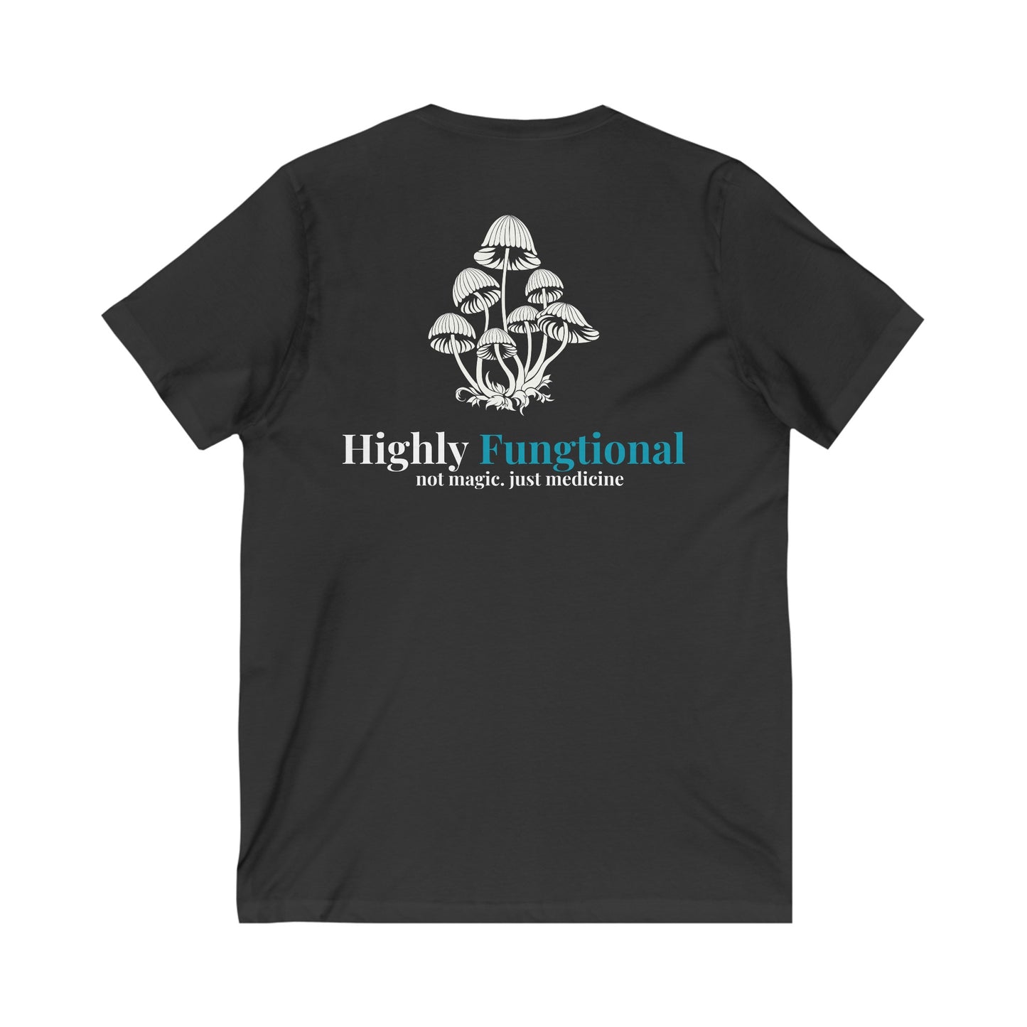 Highly Fungtioning Adult-Unisex Short Sleeve V-Neck Tee