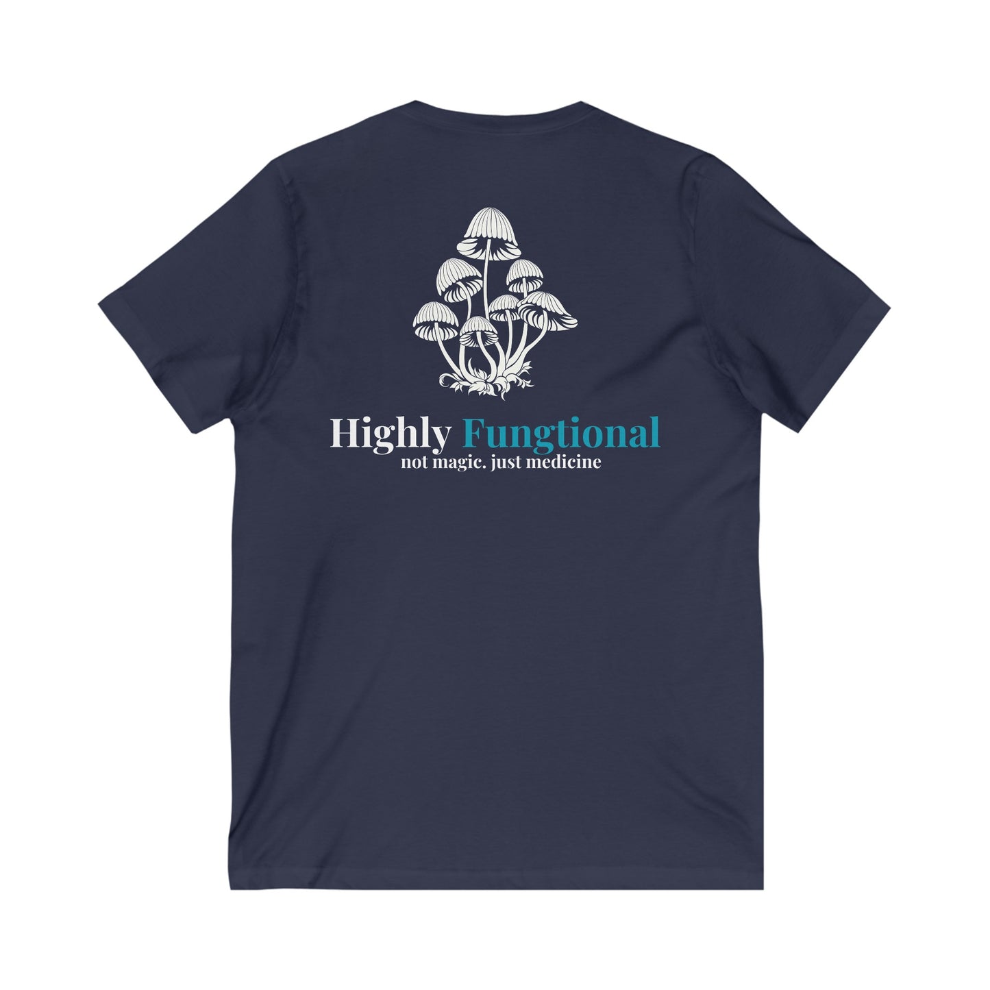 Highly Fungtioning Adult-Unisex Short Sleeve V-Neck Tee
