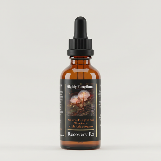 Recovery Rx 4oz Amber Dropper Bottle